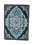 A5 Notebook – Emerald Diamond Medallion