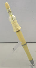 Beaded Pen - Yellow Cream Gumball Machine Charm Clear Crystal Ball Bead