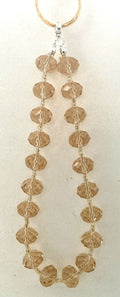 Champagne Crystal Beaded Phone Charm