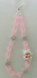 Kitten & Bunny Rhinestone Beaded Phone Charm