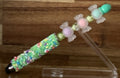 Beaded Stylus Pen – Pastel Flowers