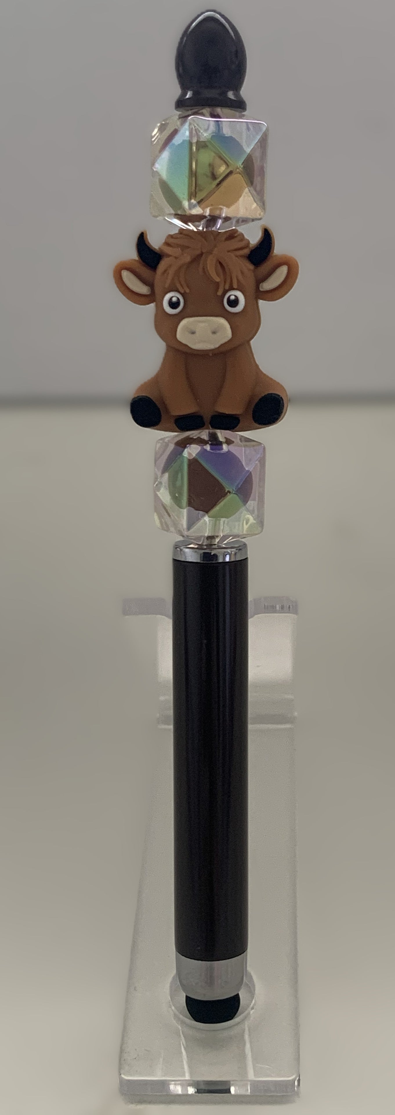 Beaded Stylus Pen – Highland Cow